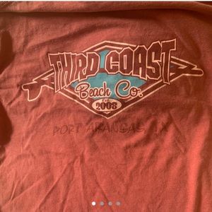 Red long sleeve third coast pocket shirt